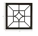 Nuvo Iron Insert GATE SQ/DMND BLK 15X15 ACW54