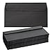 Juvale 100 Pack #10 Black Business Envelopes - Value Pack Square Flap Envelopes - 4 1/8 x 9 1/2 Inches - 100 Count, Black