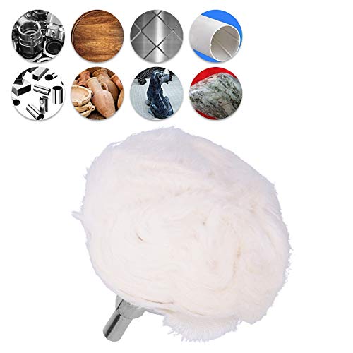 Bstxqty Polishing Buffing Wheel For Drill White Cloth Polishing Wheel Mushroom Type With Handle Cotton Polished Grinding Tools,For Mini Bench Grinder/Electric Drill(75Mm) #TOP6