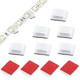 Strip Light Mounting Clips ManYee Adhesive Cable Clips Strip Light Holder Bracket 100pcs Clamps Wire