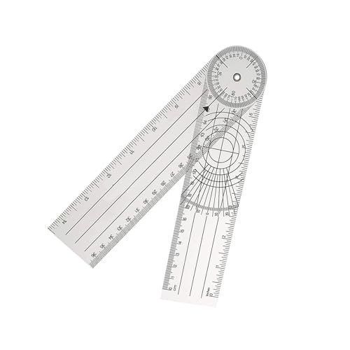 Transportador Goniometro PVC 360 Grados Para Terapia miniatura 1