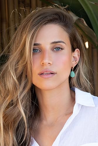 18K Gold Evil Eye Cross Huggie Hoop Earrings Dainty Simple Turquoise Drop Dangle Earrings for Women CZ Cute Earrings2