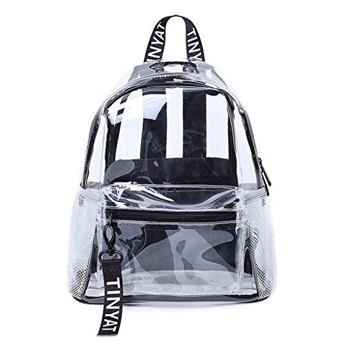 Transparent PVC Backpack, Fashion Trendy Daypack College Travel Backpack, For Women Girls Students