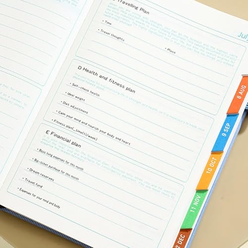 Agenda diaria A5 2025 bloc de notas para reducir el estrés diario 6