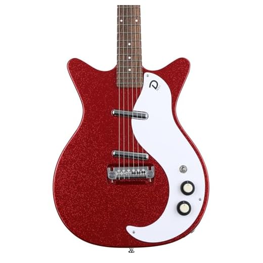 Danelectro Guitarra eléctrica '59M NOS ~ Red Metal Flake