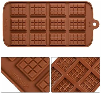 Selecto Bake Small Silicone Chocolate Bar Mould, Mini Chocolate Bar Moulds, Candy Chocolate Making Mold