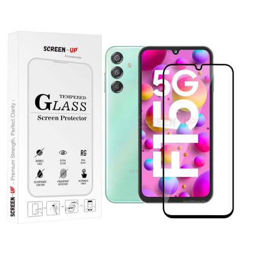 Image of ScreenUp Tempered Glass For Samsung Galaxy F15 - Ultra Clear, 9H Scratch Resistant, Full Coverage, Easy Install Screen Protector