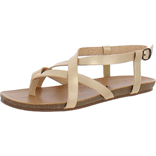 Blowfish Malibu Women’s Granola Gold Flat Sandal 6 M US