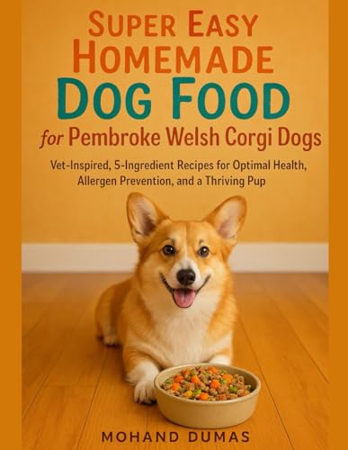 Super Easy Homemade Dog Food For Pembroke Welsh Corgi Dogs: Vet-Inspired, 5-Ingredient Recipes for...