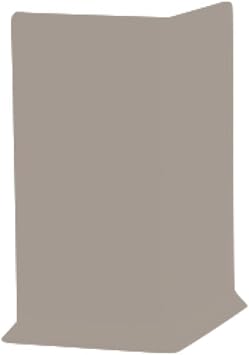 Roppe 700 Series 1/8" Rubber/Vinyl Mix Type TP Pewter, 4" H X 3" L X 1/8" W Outside Corner Block