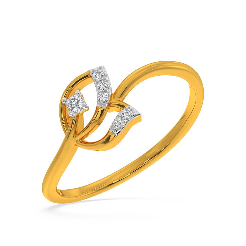 Kisna 14K Yellow SI Diamond Gold Ring for Women | Raina S7 (B0CKF25S6H) Amazon Price History, Amazon Price Tracker