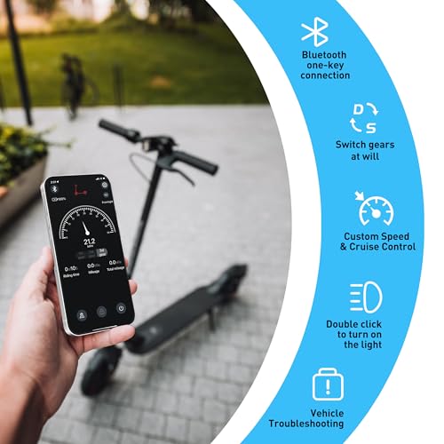 Electric Scooter, 8.5″ Solid Tires E-Scooter, Powerful 500W