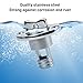 Xamoca Boat Drain Plug Kit - Stainless Steel Oval Garboard Transom Boat Plug with Waterproof Seal Ring,Fits 1-Inch Hole for Reliable Drainage Solutions