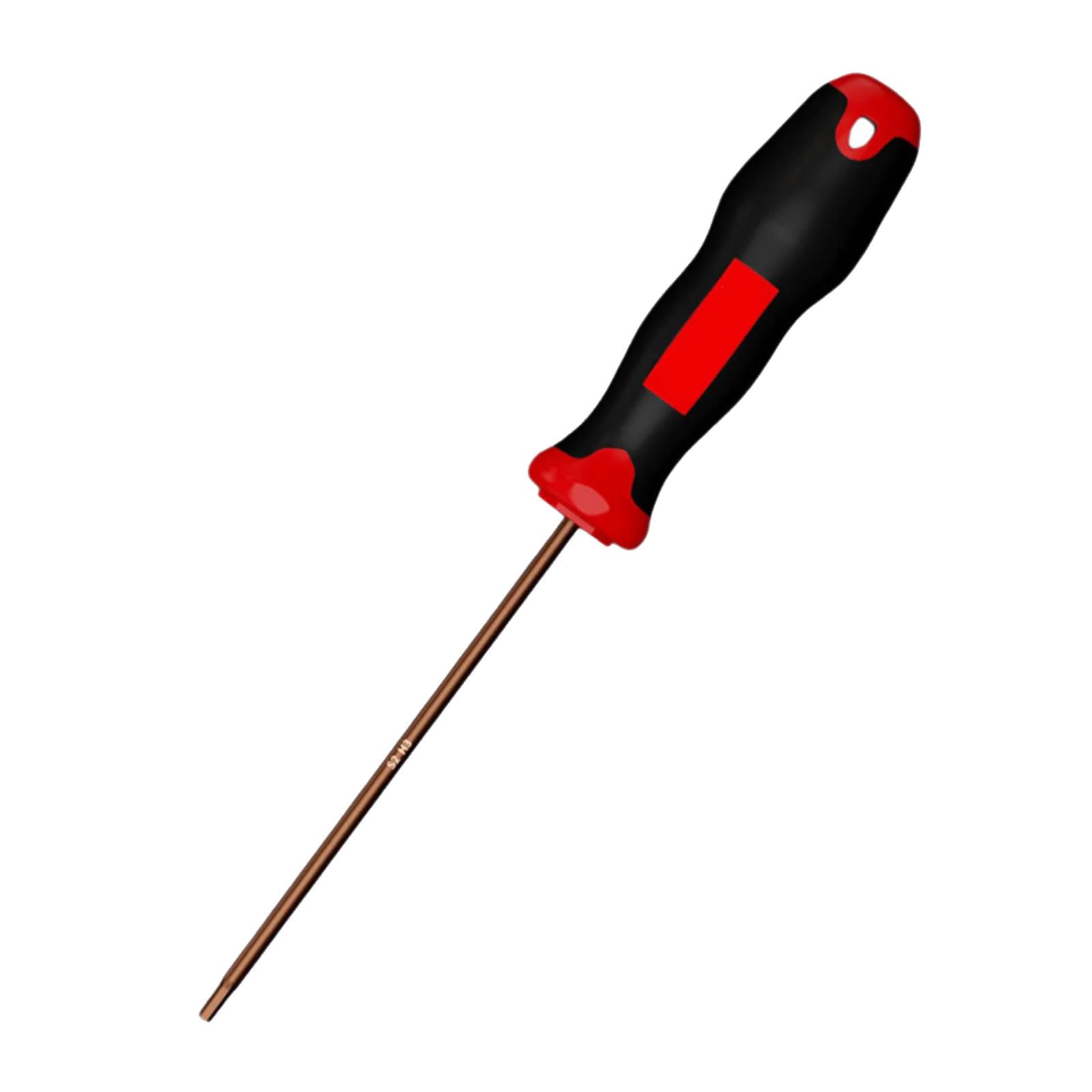 Dalvick H3x120mm Multiple Size Steel Hexagonal Screwdriver With Retention & Ergonomic Handle Suitable For Secure Fastening Tasks Tip Screwdriver Set