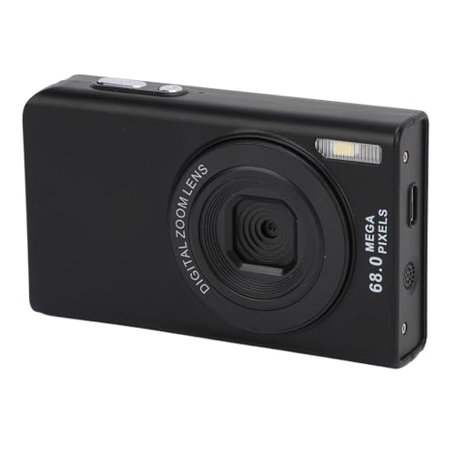 Caméra numérique 4K 68MP appareil photo compact noir flash intégré