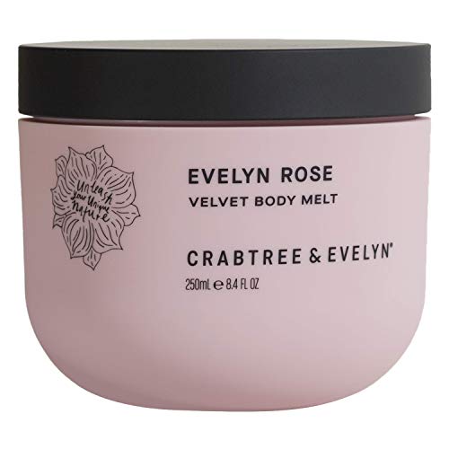 Crabtree & Evelyn Evelyn Rose Body Melt 8.4 fl oz (Newest formula/scent)