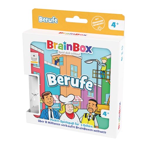 Preisvergleich Produktbild BRAINBOX 2054901 Pocket Edition Berufe, kompaktes Lernspiel, Gedächtnisspiel, Quizspiel, Reisespiel für Kinder ab 4 Jahren