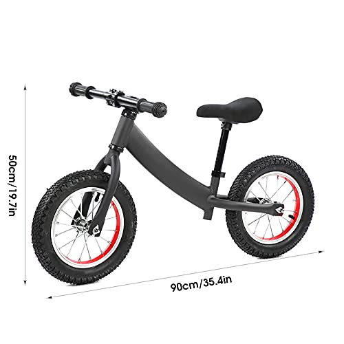 Alvinlite Bicicleta esportiva de equilíbrio, idades de 2 a 6 anos (preto) para crianças