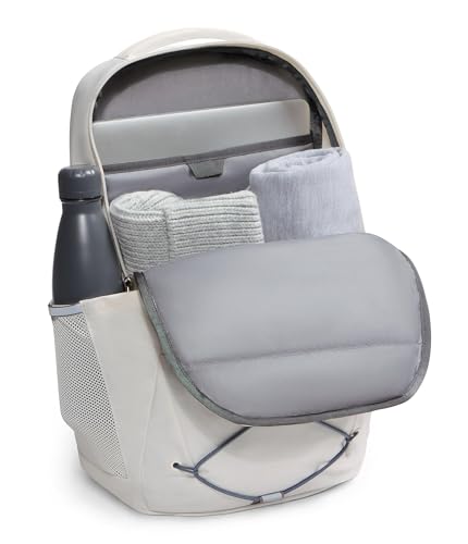 Image of The North Face Women's Jester Everyday Laptop Backpack - Commuter Travel Bag, Laptop Sleeve, Water-Repellent, White Dune /Granite Grey, One Size