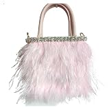 Molteplici opzioni di trasporto: può essere utilizzata come pochette, borsa a tracolla o borsa a tracolla, adatta for feste, matrimoni, balli, discoteche e varie occasioni.
