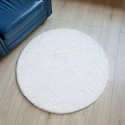 Vamcheer Faux Rabbit Fur Rug - Brown Faux Fur Fluffy Rug for Living Room Indoor Floor Area Rug for Playroom Bedroom 800GSM Cute Soft Rug for Children Kids Washable Carpet Non-Slip (Brown, 60x160cm)