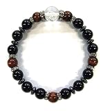 'Material: Quartz Kristall/Onyx schwarz: (man sagt der Schutz gegen Unglück und tragen Glück)/