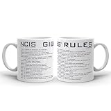 NCIS Gibbs' Rules White Mug - 11oz - Officially Licensed