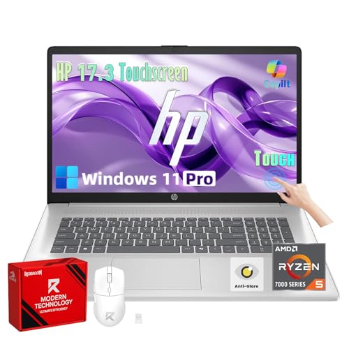 HP (�G�C�`�s�[) 17.3 �^�b�`�X�N���[���m�[�g�p�\�R�� �r�W�l�X�p 17.3�C���` 250 nits �A���`�O���A�f�B�X�v���C�ARyzen 5 7430U (�ő�4.3GHz)�A64GB RAM+2TB SSD Windows 11 Pro�A�����[