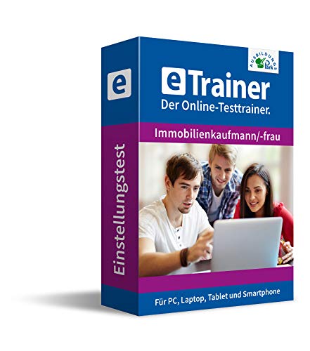 Preisvergleich Produktbild Einstellungstest Immobilienkaufmann / Immobilienkauffrau 2021: eTrainer Der Online-Testtrainer / Über 1.400 Aufgaben mit Lösungen: Wissen, Sprache, Mathe, Logik, Konzentration / Eignungstest üben