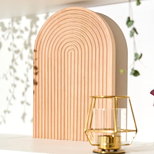 Soul Mama Decorative Wood Serving Board - Beech Arch Wood Tray Cutting Boards For Kitchen, Unique Wood Decor Cutting Board, Charcuterie Serving Tray Wooden Boards #TOP24