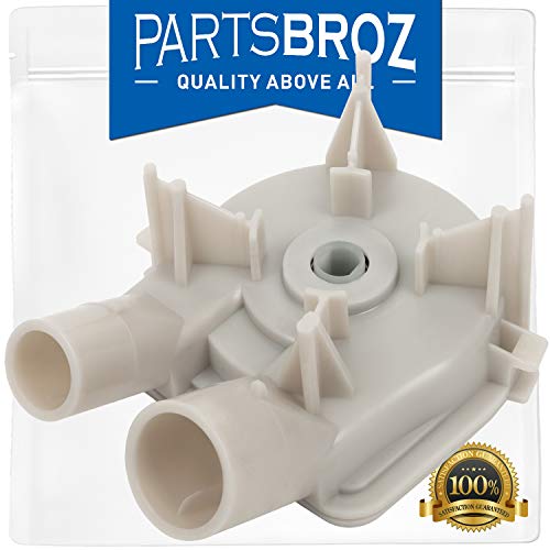 3363394 Washer Pump for Direct Drive Whirlpool Washers by PartsBroz - Replaces AP6008107, 3363394, 21024, 3348014, 3348015, 3348215, 3352492, 62516, 63347, 64076, 8235, PS11741239, WP3363394VP