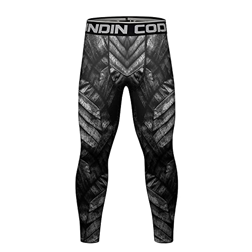 Red Plume Men's Compression Elastic Tight Leggings Base Layer Pants Running Workout Active Tights Men's Bottom Trousers #TOP14
