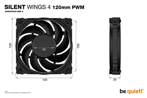 Image of be quiet! Silent Wings 4 120mm PWM 1600 RPM Premium Low Noise Cooling Fan | 4-Pin | BL093