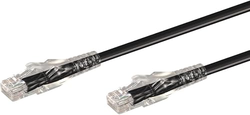 0.5M CAT6 MOULDED FLYLEAD - BLACK