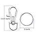 Livder Metal Swivel Lanyard Snap Hooks and Split Key Rings Chain Hook Keychain, 100 Pieces