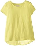 Kidtopia Big Girls' Short Sleeve Top with Chiffon Back