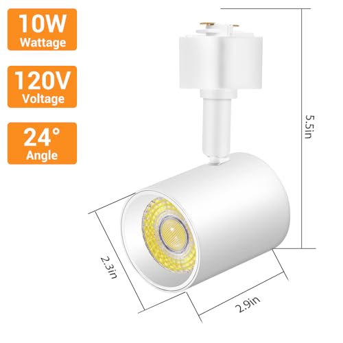 TuyuBEE L Type LED Track Lighting Heads 5 Color, 10W White 4 Pack by TuyuBEE - Used condition - Image 6