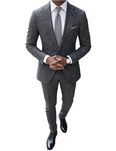 Veste de mariage en lin pour homme idéal pour le marié en été