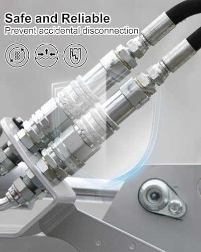 Image of 1 /2 inch Flat Face ISO 16028 Hydraulic Quick Connect Couplers Connects ISO 16028 Flat Face Connector and ISO 5675 Coupler