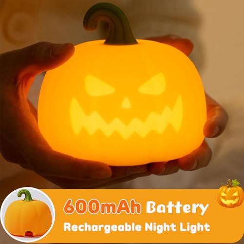 Lámpara de Noche Calabaza VEEKI para Niños miniatura 6