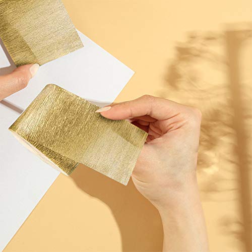 Black and Gold Crepe Paper Streamers (2 Rolls Each Colour) MADE IN USA