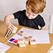 Melissa & Doug Wooden Stamp Set: Friendship - 9 Stamps, 5 Colored Pencils, and 2-Color Stamp Pad - FSC Certified