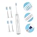Beavorty Non-Rechargeable Waterproof Electric Toothbrush for Adults with Soft Bristles Includes Brush Heads for Daily Oral Care and Travel