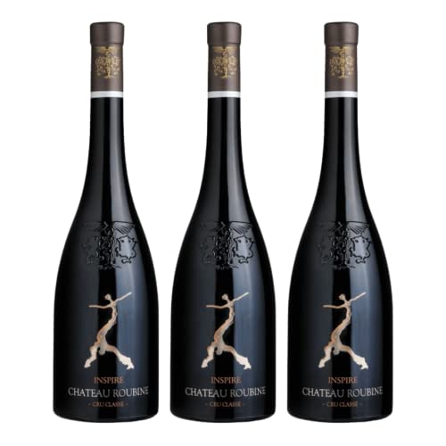 3 Château Roubine Cuvée Inspire Rouge 2019 BIO - AOP Côtes de Provence Cru classé – 3x75cL