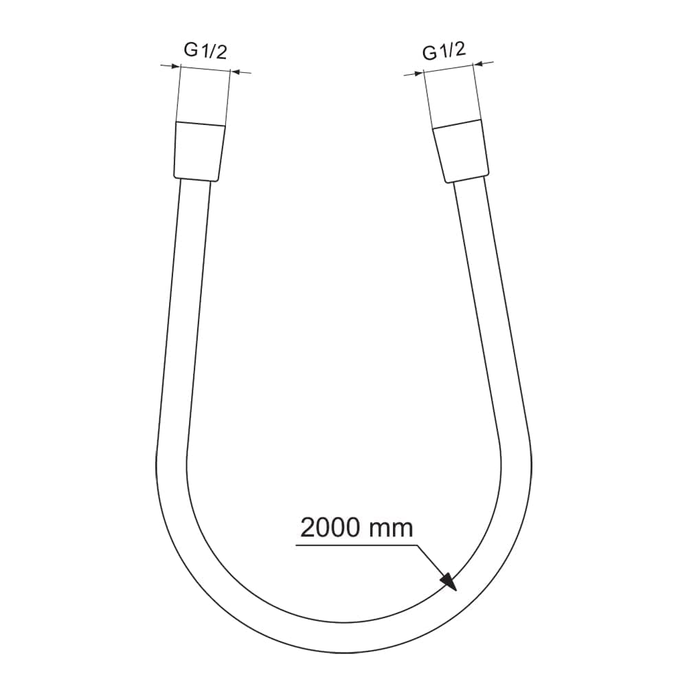 Wąż prysznicowy - Ideal Standard Idealflex uniwersalny wąż prysznicowy 2 m, chrom, BE200AA