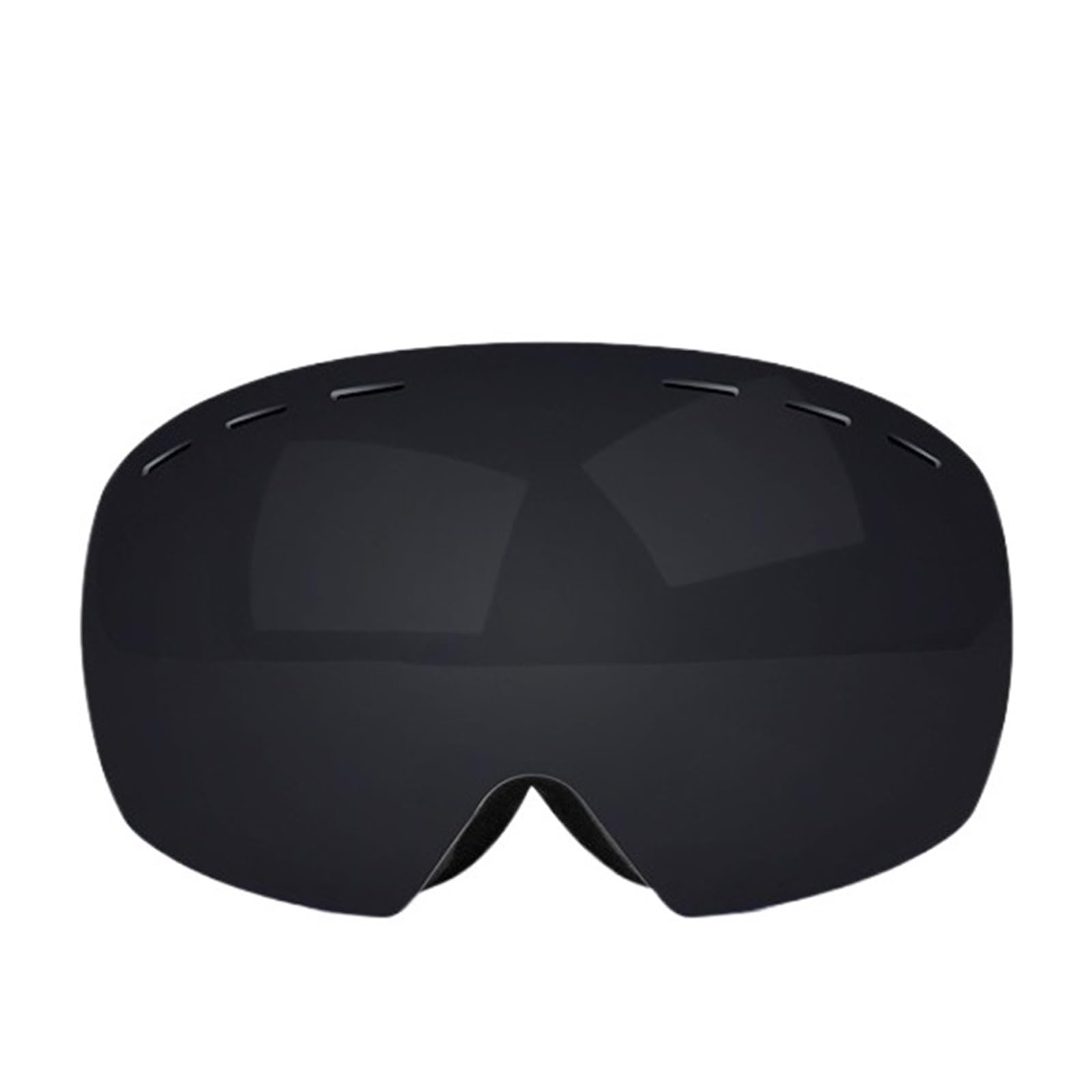 Gafas de esquí - Gafas de esquí antiniebla Gafas de snowboard para nieve con doble capa magnética Gafas para motos de nieve Gafas de esquí para deportes al aire libre (Color: Blanco) (Negro Rojo)