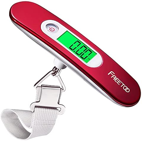 Báscula de Equipaje FREETOO LCD Portátil 50kg Roja Cover