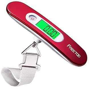 Easy to read: The digital luggage scale features a larger LCD screen for easy viewing, even in the dark High-precision: Measuring up to 50 kg, the accuracy of our luggage scales does not exceed 0.01 kg, avoiding unexpected excess weight costs Intelli...