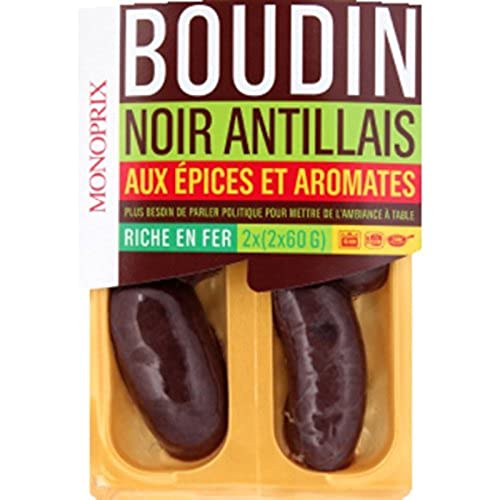 Monoprix Boudins noirs antillais - Les 4 boudins, 240g