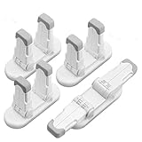 Upgraded Door Lever Locks Child Safety，4 Pack Child Proof Door Lever Handle Lock & Door Locks for Kids Baby Safety Prevent Little Kids from Opening Door, No Screws No Tools Needed Easy Installation